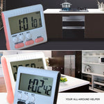 Timer da cucina digitale 24 ore con schermo LCD