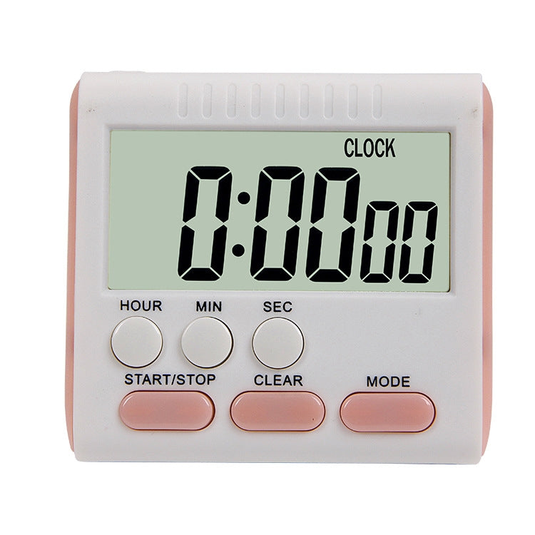 Timer da cucina 24 ore Sveglia digitale Schermo LCD Supporto magnetico per cucinare