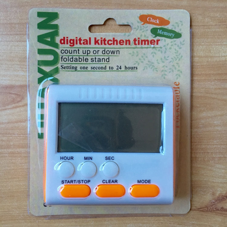 Timer da cucina 24 ore Sveglia digitale Schermo LCD Supporto magnetico per cucinare