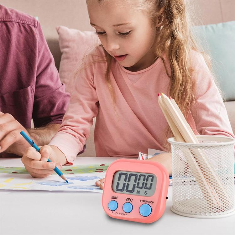 Timer da cucina digitale Allarme elettronico Supporto magnetico con display LCD per cucinare Cottura Sport Giochi Ufficio, HX103-2, 118