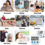 Timer da cucina digitale Allarme elettronico Supporto magnetico con display LCD per cucinare Cottura Sport Giochi Ufficio, HX103-2, 118