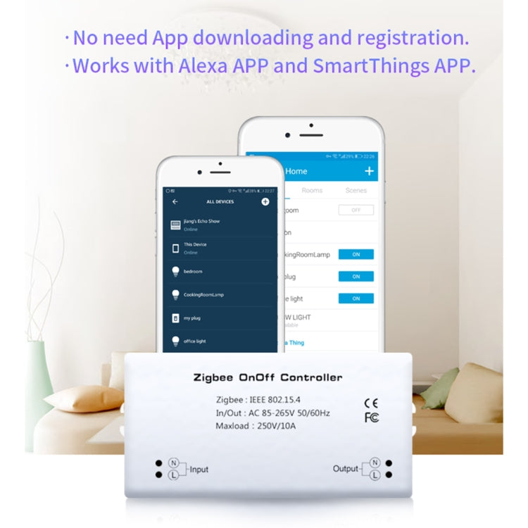 Controller per switch wireless intelligente Zigbee 85-265 V 50-60 Hz IEEE 802.15.4