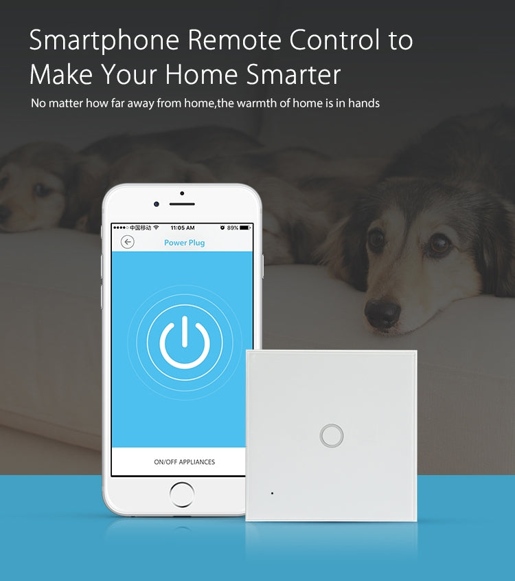 NEO NAS-SC01W Interruttore di controllo della luce intelligente WiFi wireless UE 1 gang, 1 Gang
