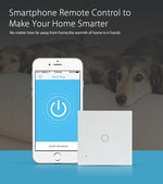 Interruttore luce smart WiFi 1 gang UE touch 5A