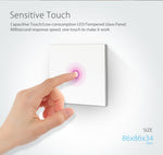 Interruttore luce smart WiFi 1 gang UE touch 5A