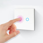 Interruttore luce smart WiFi 2 gang UE touch 5A