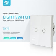 NEO NAS-SC02W EU 2Gang Wireless WiFi Smart Light Control Switch, 2 Gang