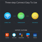 Interruttore luce smart WiFi 3 gang UE 5A touch