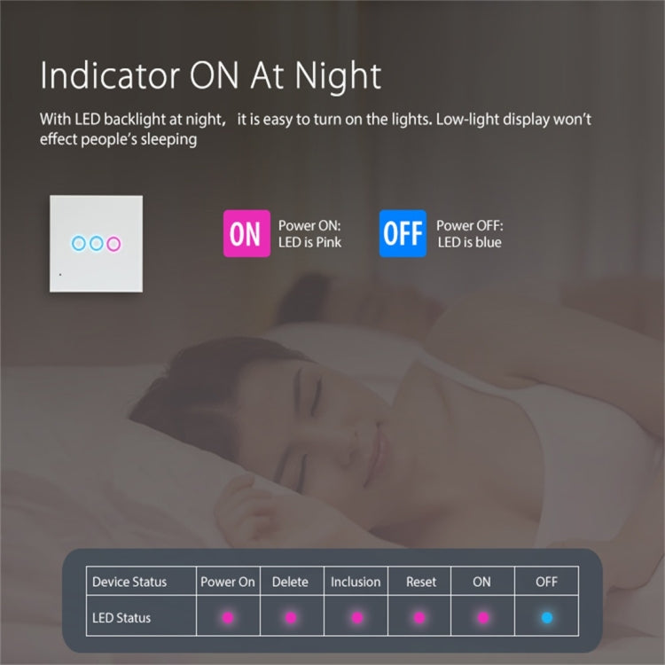 NEO NAS-SC03W Interruttore di controllo della luce intelligente WiFi wireless UE 3Gang, 3 Gang