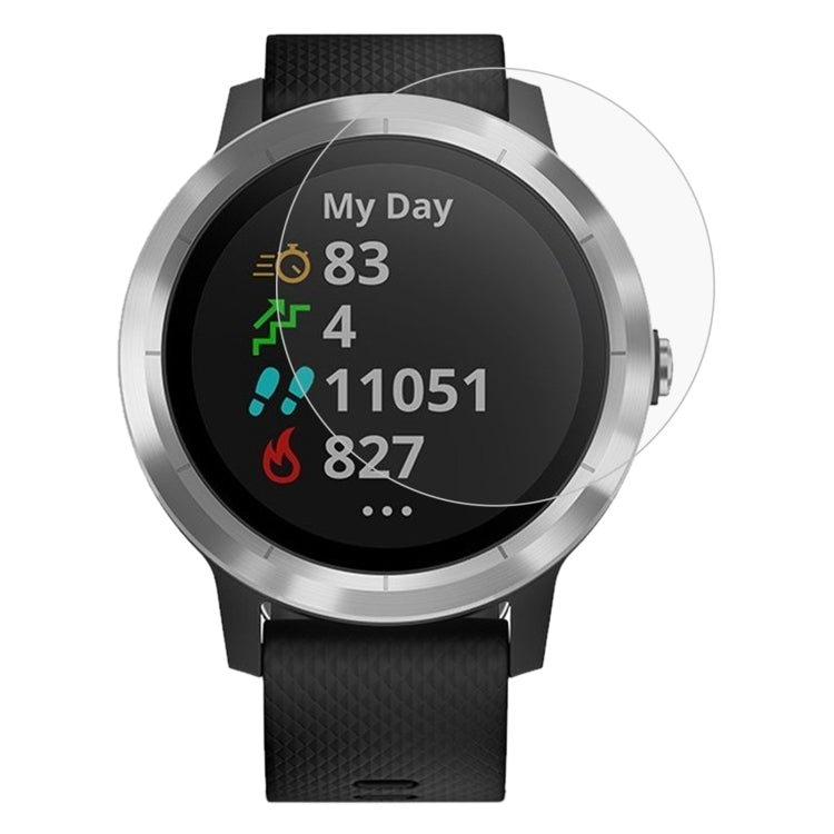 2 PZ ENKAY Hat-Prince 0.2mm 9H 2.15D Pellicola in vetro temperato con bordo curvo per Garmin Vivoactive 3 trainer, 2 PCS Garmin Vivoactive 3 trainer