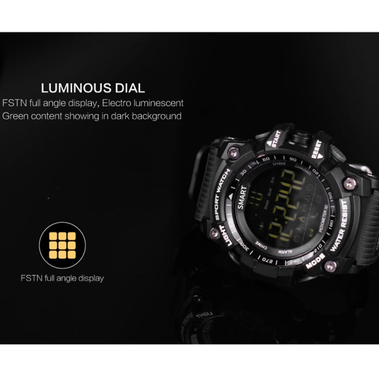 Smartwatch sportivo con display ad angolo intero EX16