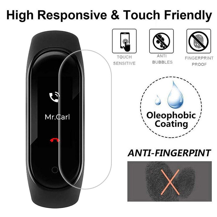 Pellicola protettiva per schermo morbido in PET per Xiaomi Mi Band 5/6, 1 PCS