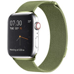 Cinturino magnetico in acciaio inossidabile con anello milanese per Apple Watch serie 8 e 7 41 mm / SE 2 e 6 e SE e 5 e 4 40 mm / 3 e 2 e 1 38 mm, For Apple Watch Series 8&7 41mm / SE 2&6&SE&5&4 40mm / 3&2&1 38mm