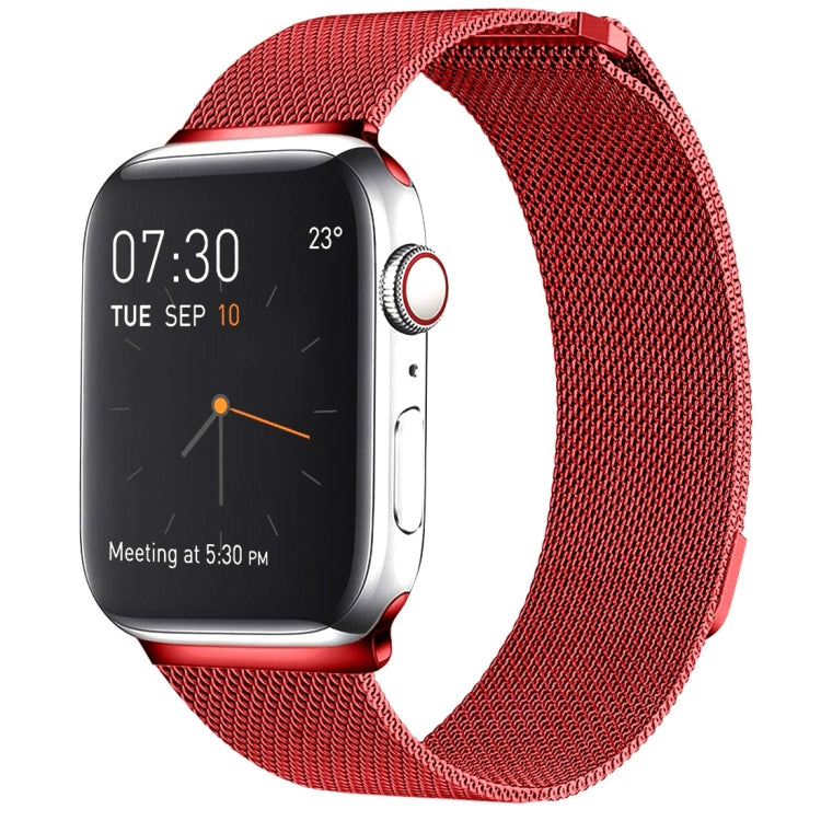 Cinturino magnetico in acciaio inossidabile con anello milanese per Apple Watch serie 8 e 7 41 mm / SE 2 e 6 e SE e 5 e 4 40 mm / 3 e 2 e 1 38 mm, For Apple Watch Series 8&7 41mm / SE 2&6&SE&5&4 40mm / 3&2&1 38mm