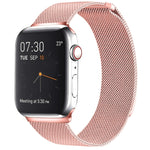 Cinturino magnetico in acciaio inossidabile con anello milanese per Apple Watch Ultra 49 mm / Serie 8 e 7 45 mm / SE 2 e 6 e SE e 5 e 4 44 mm / 3 e 2 e 1 42 mm, For Apple Watch Ultra 49mm / Series 8&7 45mm / SE 2&6&SE&5&4 44mm / 3&2&1 42mm