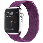Cinturino magnetico in acciaio inossidabile con anello milanese per Apple Watch Ultra 49 mm / Serie 8 e 7 45 mm / SE 2 e 6 e SE e 5 e 4 44 mm / 3 e 2 e 1 42 mm, For Apple Watch Ultra 49mm / Series 8&7 45mm / SE 2&6&SE&5&4 44mm / 3&2&1 42mm