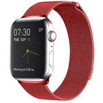 Cinturino magnetico in acciaio inossidabile con anello milanese per Apple Watch Ultra 49 mm / Serie 8 e 7 45 mm / SE 2 e 6 e SE e 5 e 4 44 mm / 3 e 2 e 1 42 mm, For Apple Watch Ultra 49mm / Series 8&7 45mm / SE 2&6&SE&5&4 44mm / 3&2&1 42mm