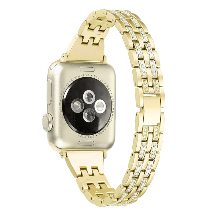 Cinturino per orologio in acciaio inossidabile con diamanti colorati per Apple Watch Serie 7 41 mm / 6 e SE e 5 e 4 40 mm / 3 e 2 e 1 38 mm