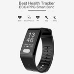 TLW T6 Fitness Tracker Bracciale intelligente con display OLED da 0,96 pollici, supporto modalità sport / ECG / cardiofrequenzimetro / pressione sanguigna / monitor del sonno, T6 Black, T6 Blue, T6 Red