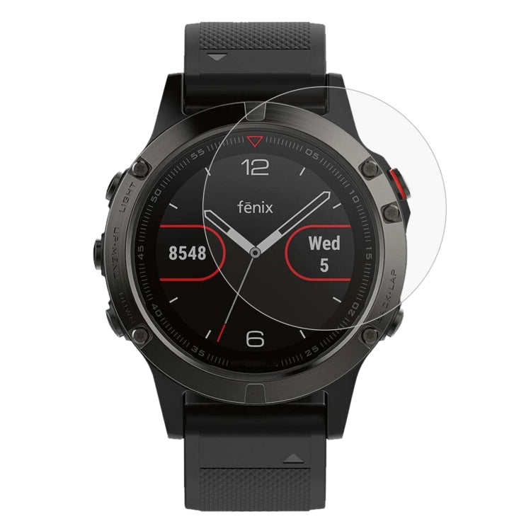 ENKAY Hat-Prince per Garmin Fenix 5 Smart Watch 0,2 mm 9H Durezza superficiale 2.15D Pellicola in vetro temperato con bordo curvo