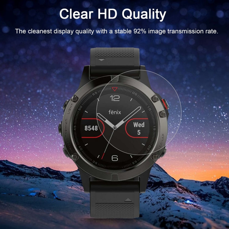 ENKAY Hat-Prince per Garmin Fenix 5 Smart Watch 0,2 mm 9H Durezza superficiale 2.15D Pellicola in vetro temperato con bordo curvo