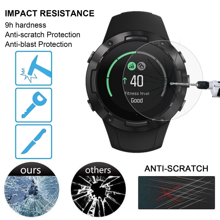 Per Suunto 5 0.26mm 2.5D 9H Pellicola protettiva per schermo in vetro temperato, For Suunto 5