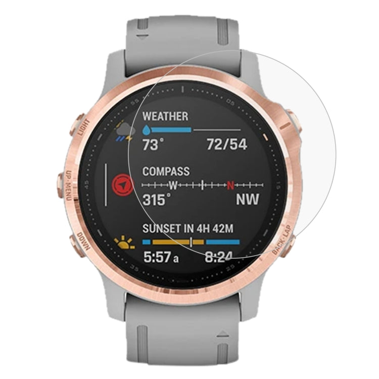Per Garmin Fenix 6S 0,26 mm 2,5 D 9 H pellicola proteggi schermo in vetro temperato, For Garmin Fenix 6S