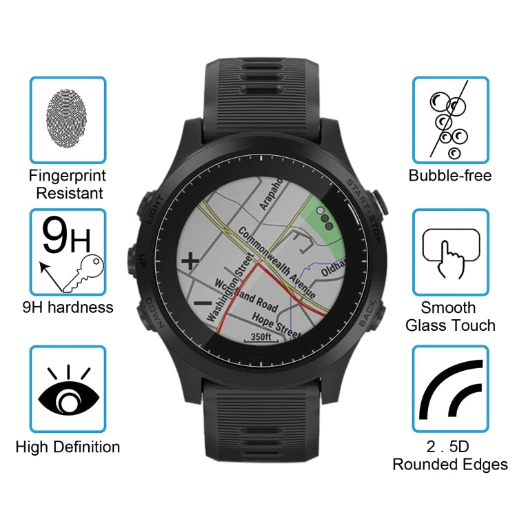 Per Garmin Forerunner 945 0,26 mm 2,5 D 9 H Pellicola protettiva per schermo in vetro temperato, For Garmin Forerunner 945