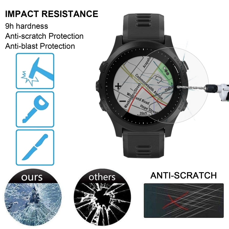 Per Garmin Forerunner 945 0,26 mm 2,5 D 9 H Pellicola protettiva per schermo in vetro temperato, For Garmin Forerunner 945