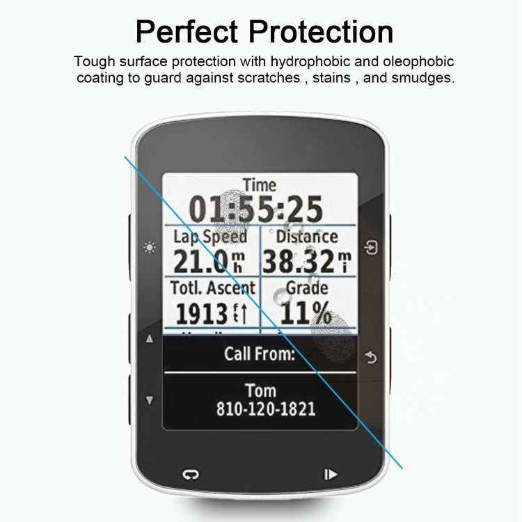 Per Garmin Edge 520 0,26 mm 2,5 D 9 H pellicola proteggi schermo in vetro temperato, For Garmin Edge 520