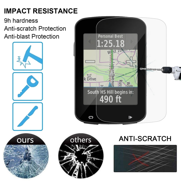 Per Garmin Edge 820 0,26 mm 2,5 D 9 H pellicola protettiva per schermo in vetro temperato, For Garmin Edge 820