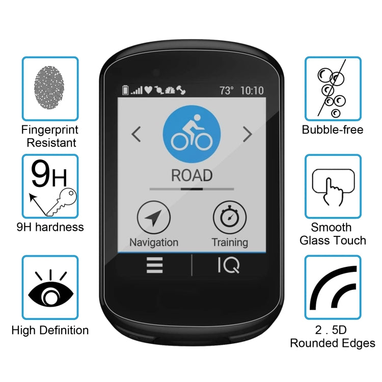 Per Garmin Edge 830 0,26 mm 2,5 D 9 H pellicola proteggi schermo in vetro temperato, For Garmin Edge 830