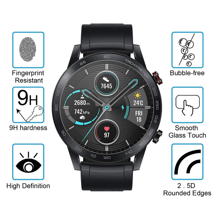 Per Huawei Honor Magic Watch2 0.26mm 2.5D 9H Pellicola protettiva per schermo in vetro temperato, For Huawei Honor Magic Watch2