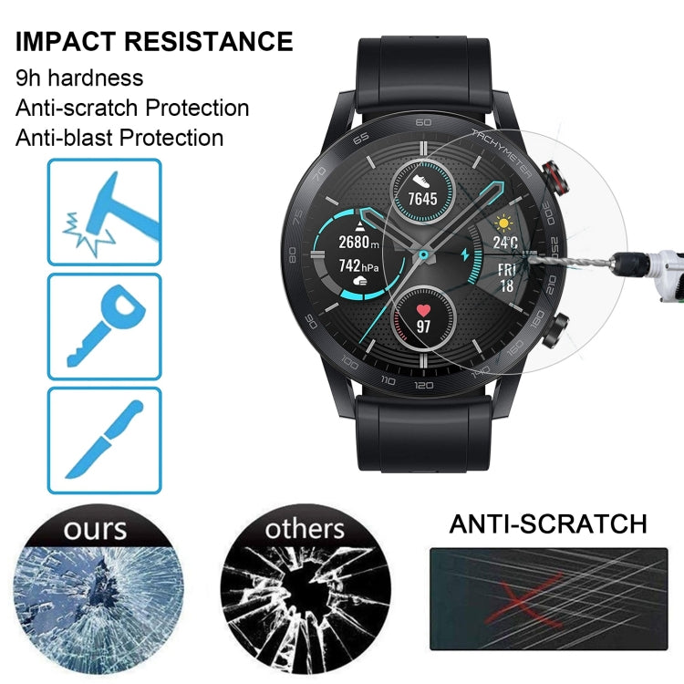 Per Huawei Honor Magic Watch2 0.26mm 2.5D 9H Pellicola protettiva per schermo in vetro temperato, For Huawei Honor Magic Watch2