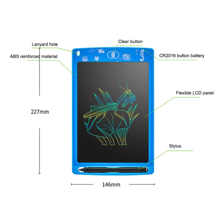 Tavolo da disegno elettronico LCD 8,5" per bambini