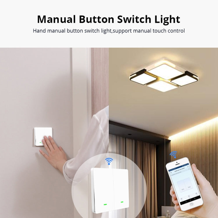 2 Button Smart Switch Smart Wall Switch, 2 Buttons