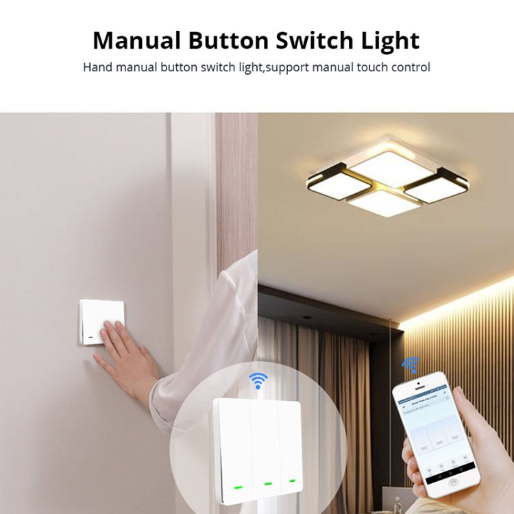 3 Button Smart Switch Smart Wall Switch, 3 Buttons