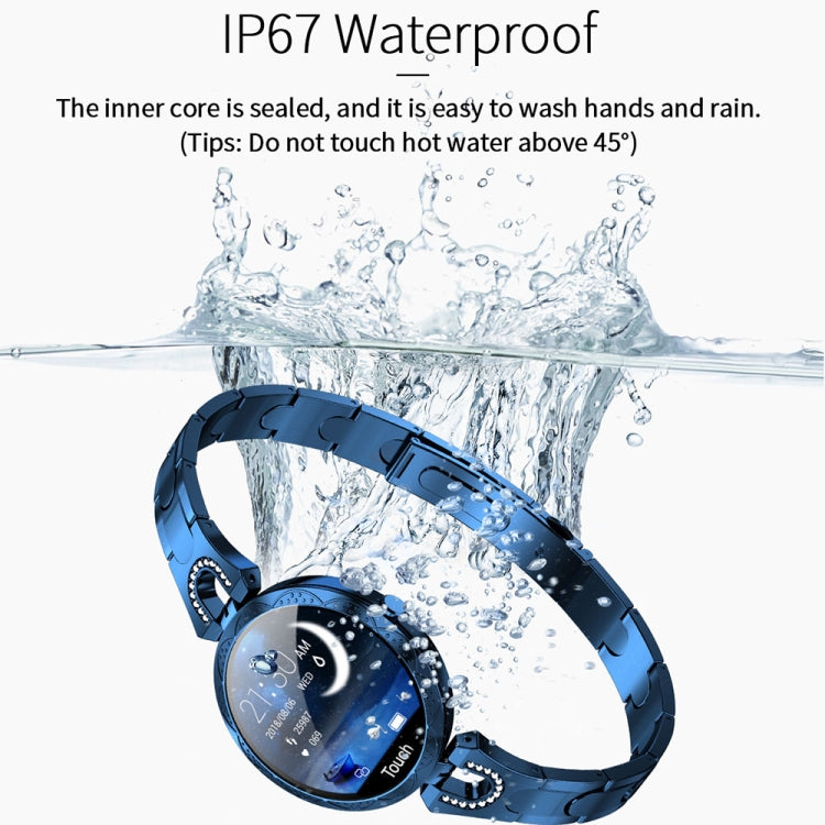 Bracciale femminile intelligente alla moda AK15, schermo LCD a colori da 1,08 pollici, impermeabile IP67, supporto monitoraggio della frequenza cardiaca/monitoraggio del sonno/fotografia remota