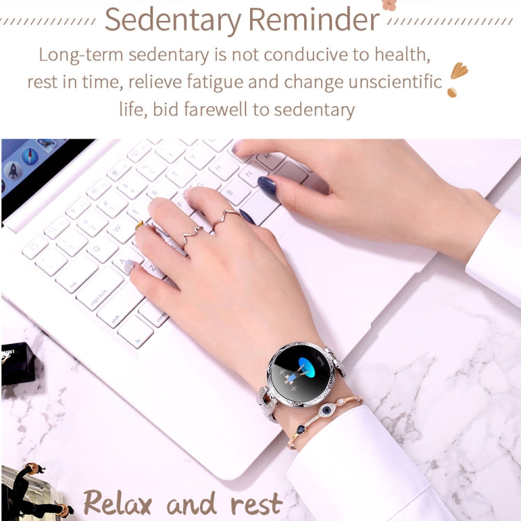 Bracciale femminile intelligente alla moda AK15, schermo LCD a colori da 1,08 pollici, impermeabile IP67, supporto monitoraggio della frequenza cardiaca/monitoraggio del sonno/fotografia remota