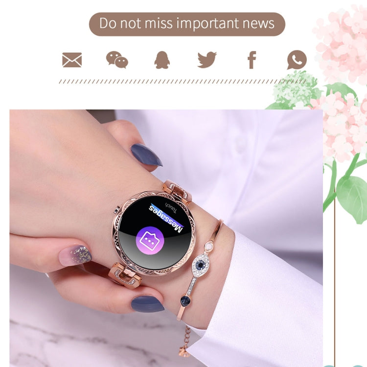 Bracciale femminile intelligente alla moda AK15, schermo LCD a colori da 1,08 pollici, impermeabile IP67, supporto monitoraggio della frequenza cardiaca/monitoraggio del sonno/fotografia remota