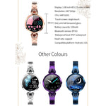Bracciale femminile intelligente alla moda AK15, schermo LCD a colori da 1,08 pollici, impermeabile IP67, supporto monitoraggio della frequenza cardiaca/monitoraggio del sonno/fotografia remota