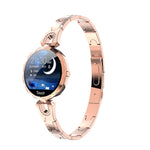 Bracciale femminile intelligente alla moda AK15, schermo LCD a colori da 1,08 pollici, impermeabile IP67, supporto monitoraggio della frequenza cardiaca/monitoraggio del sonno/fotografia remota