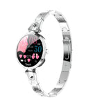Bracciale femminile intelligente alla moda AK15, schermo LCD a colori da 1,08 pollici, impermeabile IP67, supporto monitoraggio della frequenza cardiaca/monitoraggio del sonno/fotografia remota