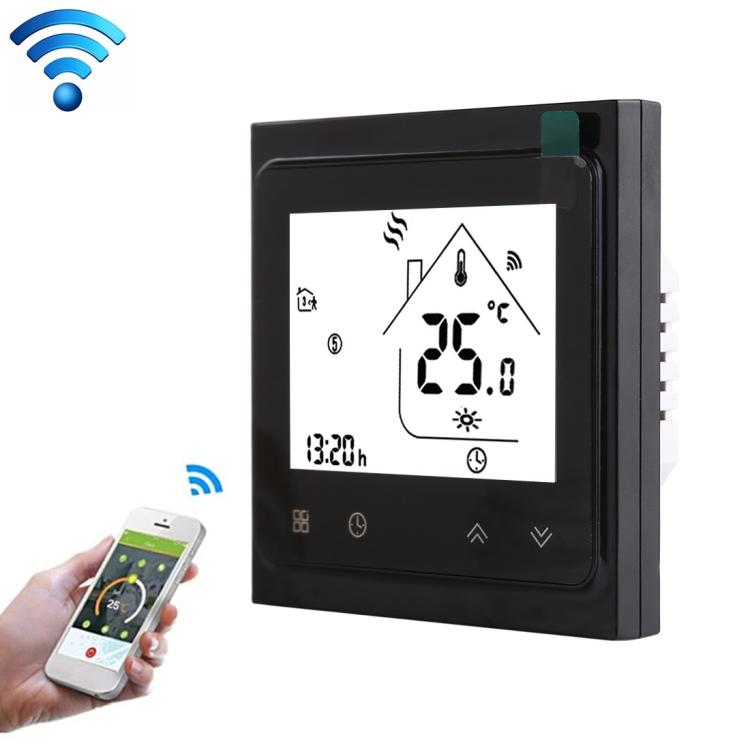 Termostato ambiente digitale WiFi 16A con sensore e display LCD