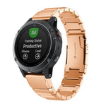 Cinturino in acciaio a smontaggio rapido per Garmin Fenix 5 22mm, For Garmin Fenix 5