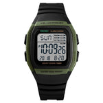 SKMEI 1278 Orologio digitale impermeabile da esterno alla moda da 50 m Orologio da polso sportivo per studenti Supporto 5 sveglie di gruppo