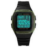 SKMEI 1278 Orologio digitale impermeabile da esterno alla moda da 50 m Orologio da polso sportivo per studenti Supporto 5 sveglie di gruppo