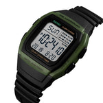 SKMEI 1278 Orologio digitale impermeabile da esterno alla moda da 50 m Orologio da polso sportivo per studenti Supporto 5 sveglie di gruppo