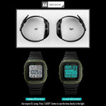 SKMEI 1278 Orologio digitale impermeabile da esterno alla moda da 50 m Orologio da polso sportivo per studenti Supporto 5 sveglie di gruppo