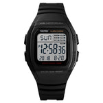 SKMEI 1278 Orologio digitale impermeabile da esterno alla moda da 50 m Orologio da polso sportivo per studenti Supporto 5 sveglie di gruppo